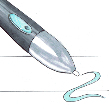 Marker sketch of a stylus